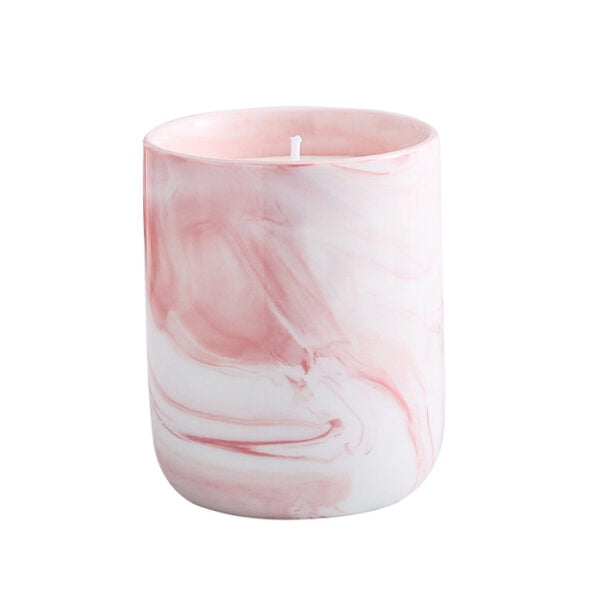 Warm Gift Marble Ceramic Candle Jar