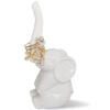 White Wedding Elephant Ring Holder