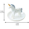 Ceramic Unicorn Ring Holder Trinket Tray - Image 2