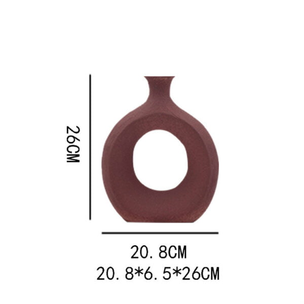 Set Of 2 Nordic Simple Morandi Ceramic Vases - Image 3