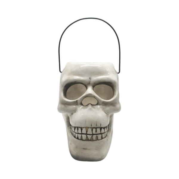 Halloween White Ceramic Lantern